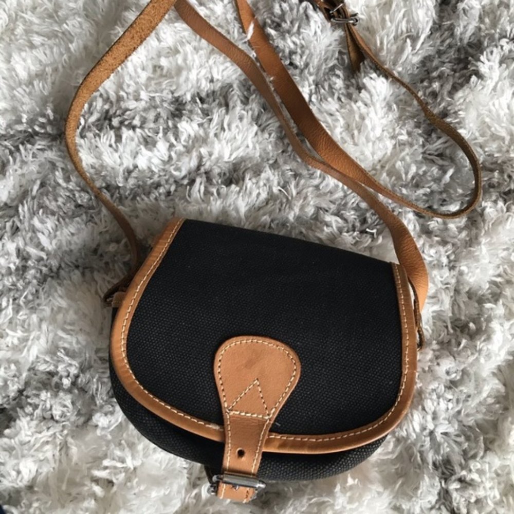 Vintage navy crossbody or shoulder bag